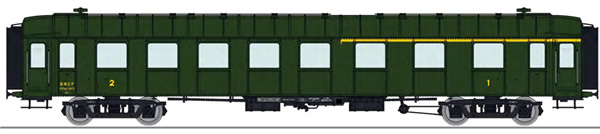 REE Modeles VB-283 - French SNCF Passenger Car OCEM RA  Green Roof A3B5myfi 5870 SNCF Era III